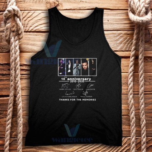 One Direction 10th Anniversary Thanks For The Memories Tank Top Unisex