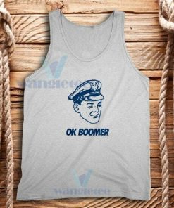 Ok Boomer Blue Grunge Police Tank Top