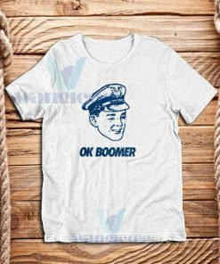 Ok Boomer Blue Grunge Police T-Shirt