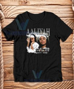 Aaliyah Homage T-Shirt American Singer Size S - 5XL