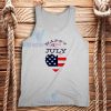 Happy 4th July Tank Top Hert Flag Funny Logo S - 2XL