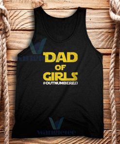 Dad of Girls Outnumbered Tank Top