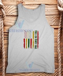 Free Ish Since 1865 Juneteenth Tank Top American Flag