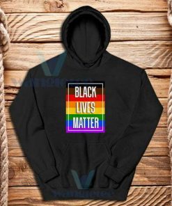 Black Lives Matter Rainbow Hoodie