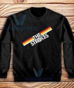 The Strokes Striped Graphic Sweatshirt