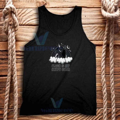 Unicorn Black Lives Matter Tank Top Black is My Happy Color S - 3XL