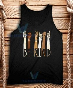 Be Kind Sign Arms Tank Top Black Lives Matter S-3XL