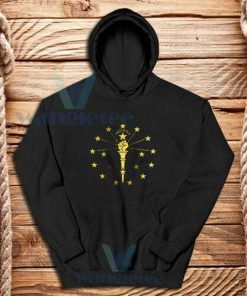 Indiana US State Power Hoodie Indiana Power & Light Tee Size S - 3XL