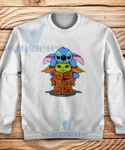 Baby Stitch Yoda Sweatshirt Disney The Mandalorian S-3XL