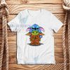 Baby Stitch Yoda T-Shirt Disney The Mandalorian S-3XL