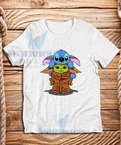 Baby Stitch Yoda T-Shirt Disney The Mandalorian S-3XL