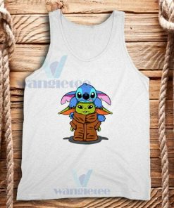 Baby Stitch Yoda Tank Top Disney The Mandalorian S-2XL