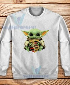 Baby Yoda Porsche Logo Sweatshirt The Child Mandalorian S-3XL