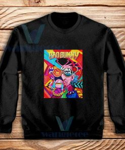 Bad Bunny Concert Poster Sweatshirt Puerto Rican Singer S-3XL