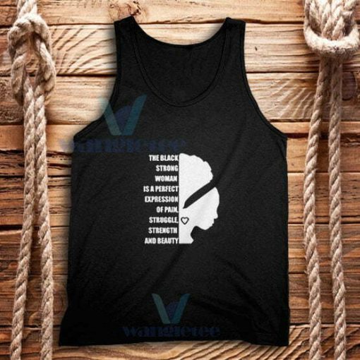 Black Strong Woman Tank Top African American S-2XL