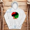 Black Woman Hair Hoodie African Flag Colors S-3XL