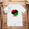 Black Woman Hair T-Shirt African Flag Colors S-3XL