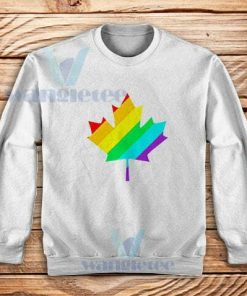 Canada Rainbow Sweatshirt Best Pride Flag S-3XL