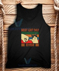 Cat Dad Meme Tank Top Best Cat Guy Ever S-2XL