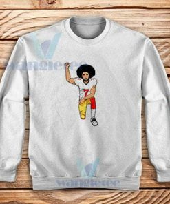 Colin kaepernick Kneeling Sweatshirt Black Power S-3XL