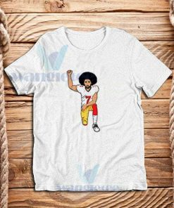 Colin kaepernick Kneeling T-Shirt Black Power S-3XL