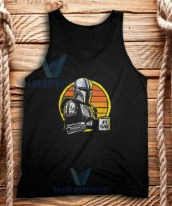 Galaxys Best Dad Tank Top Funny The Mandalorian S-2XL