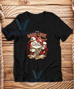 Gold Lucky Cat T-Shirt Good Luck Maneki-neko S-3XL