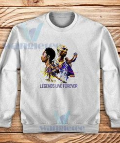 Kobe Legends Live Forever Sweatshirt RIP Black Mamba S-3XL