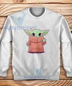 Love Baby Cute Jedi Sweatshirt Baby Yoda Star Wars S-3XL