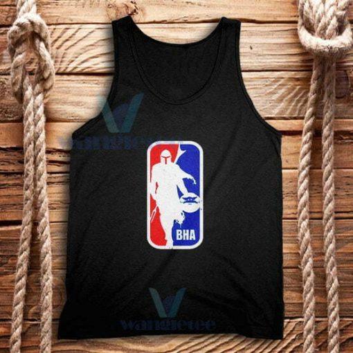 NBA Logo Mandalorian Tank Top The Black Bha'lir S-2XL