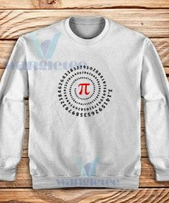 Pi Spiral Sweatshirt Science Mathematics S-3XL