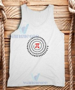 Pi Spiral Tank Top Science Mathematics S-2XL