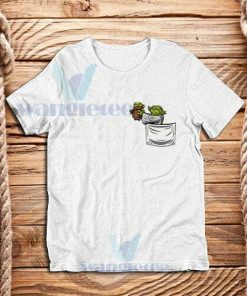 Pocket Master and Baby Yoda T-Shirt Star Wars Mando S-3XL