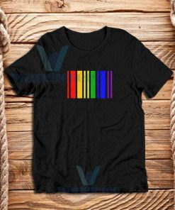 Rainbow Barcode T-Shirt Pride DNA Merch S-3XL