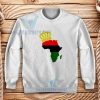 The African Flag Continent Sweatshirt Black Power S-3XL