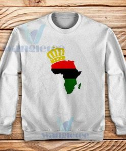 The African Flag Continent Sweatshirt Black Power S-3XL