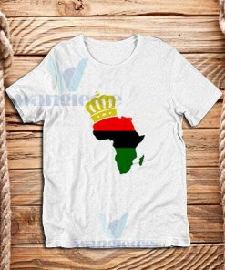 The African Flag Continent T-Shirt Black Power S-3XL