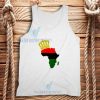 The African Flag Continent Tank Top Black Power S-2XL