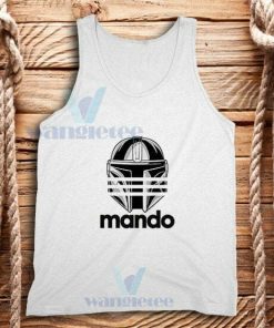 Three Stripes Mando Tank Top The Mandalorian Star Wars S-2XL