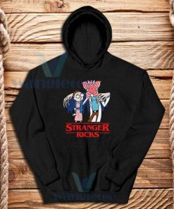 Stranger Things Rick and Morty Hoodie For Unisex S-3XL