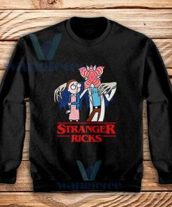 Stranger Things Rick and Morty Sweatshirt For Unisex S-3XL