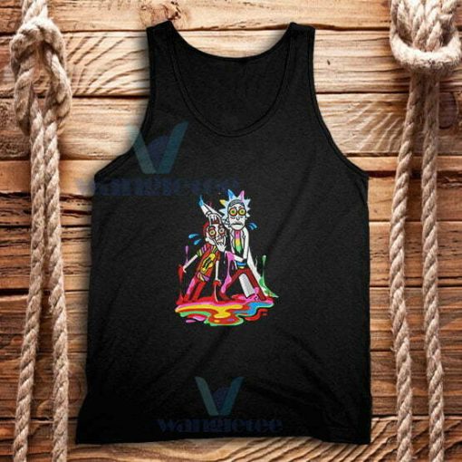 Trippy Rick and Morty Tank Top Adult Swim S-2XL