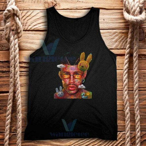 Bad Bunny Face Cute Tank Top Unisex Adult Size S-2XL