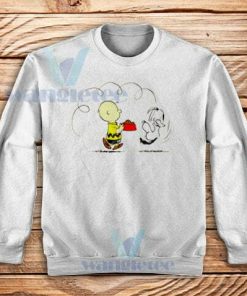 Charlie Brown And Snoopy Sweatshirt Unisex Size S-3XL