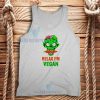 Relax I'm Vegan Zombie Tank Top Funny Halloween Size S-2XL