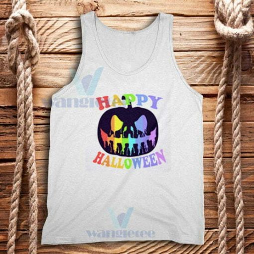 Pumpkin Halloween Rainbow Tank Top Unisex Size S-2XL