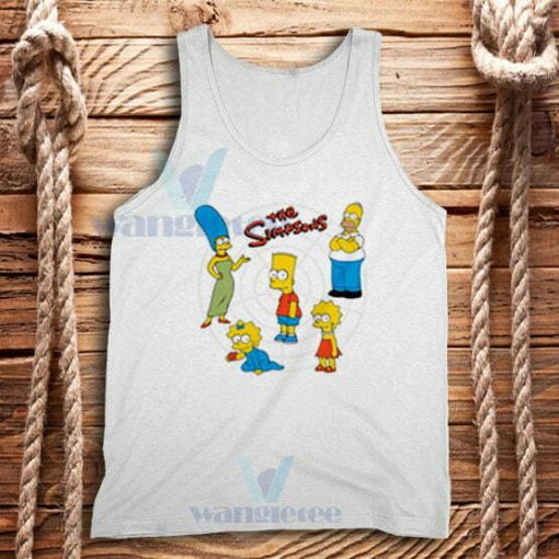 The Simpsons Family Cute Tank Top Unisex Adult Size S-2XL