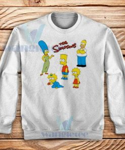 The Simpsons Family Cute Sweatshirt Unisex Adult Size S-3XL