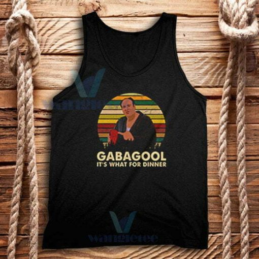 Tony Sopranos Gabagool Tank Top For Dinner Unisex Adult Size S-2XL