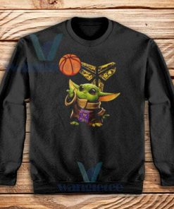 Kobe Bryant Baby Yoda Sweatshirt Black Mamba Size S-3XL